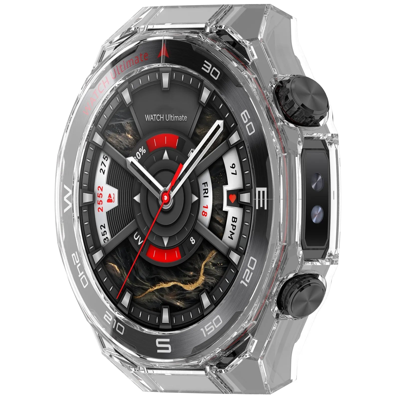 Huawei Watch Ultimate 2 PC Case with Glass (Transparent)