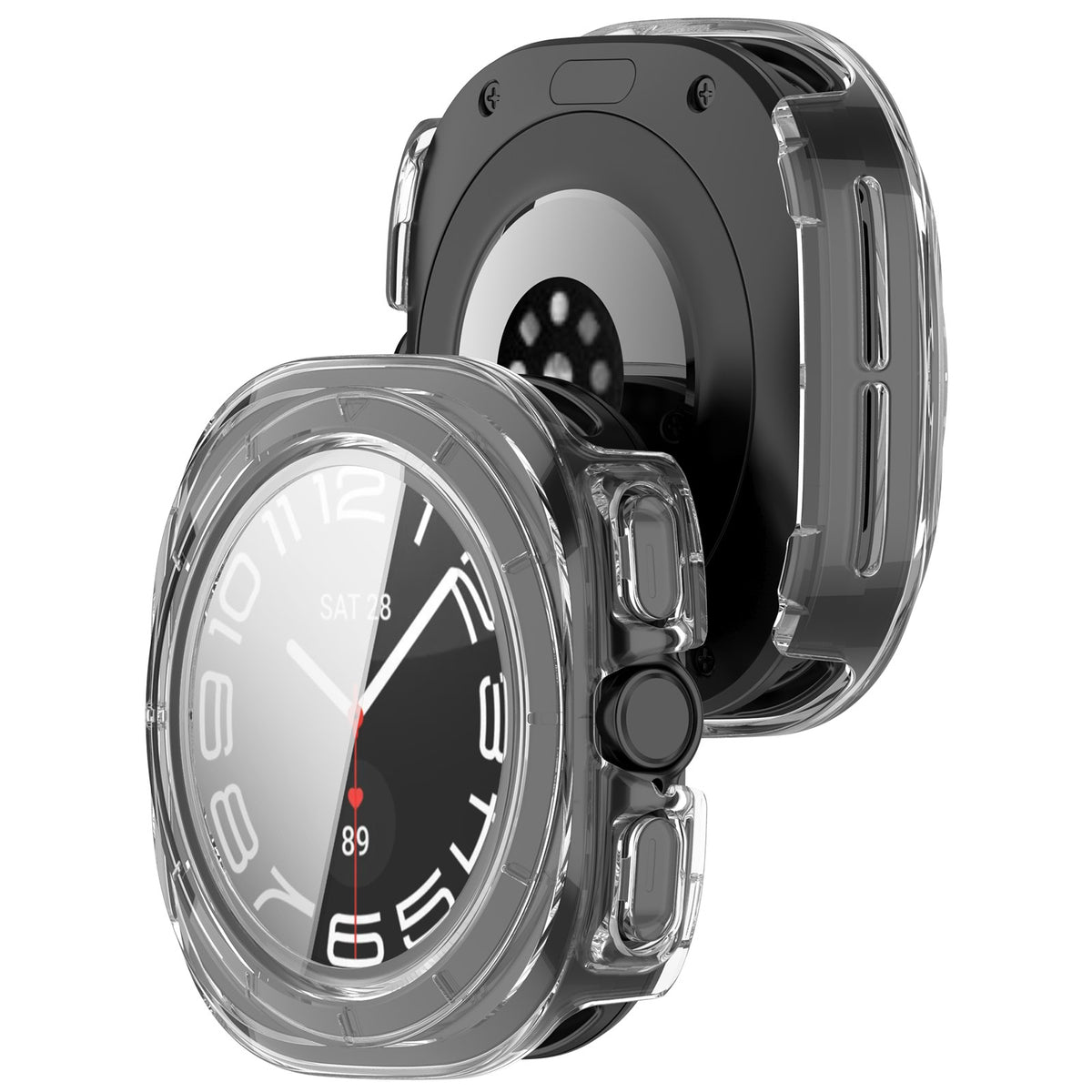 Samsung Galaxy Watch Ultra 2 PC Case with Glass (Transparent)