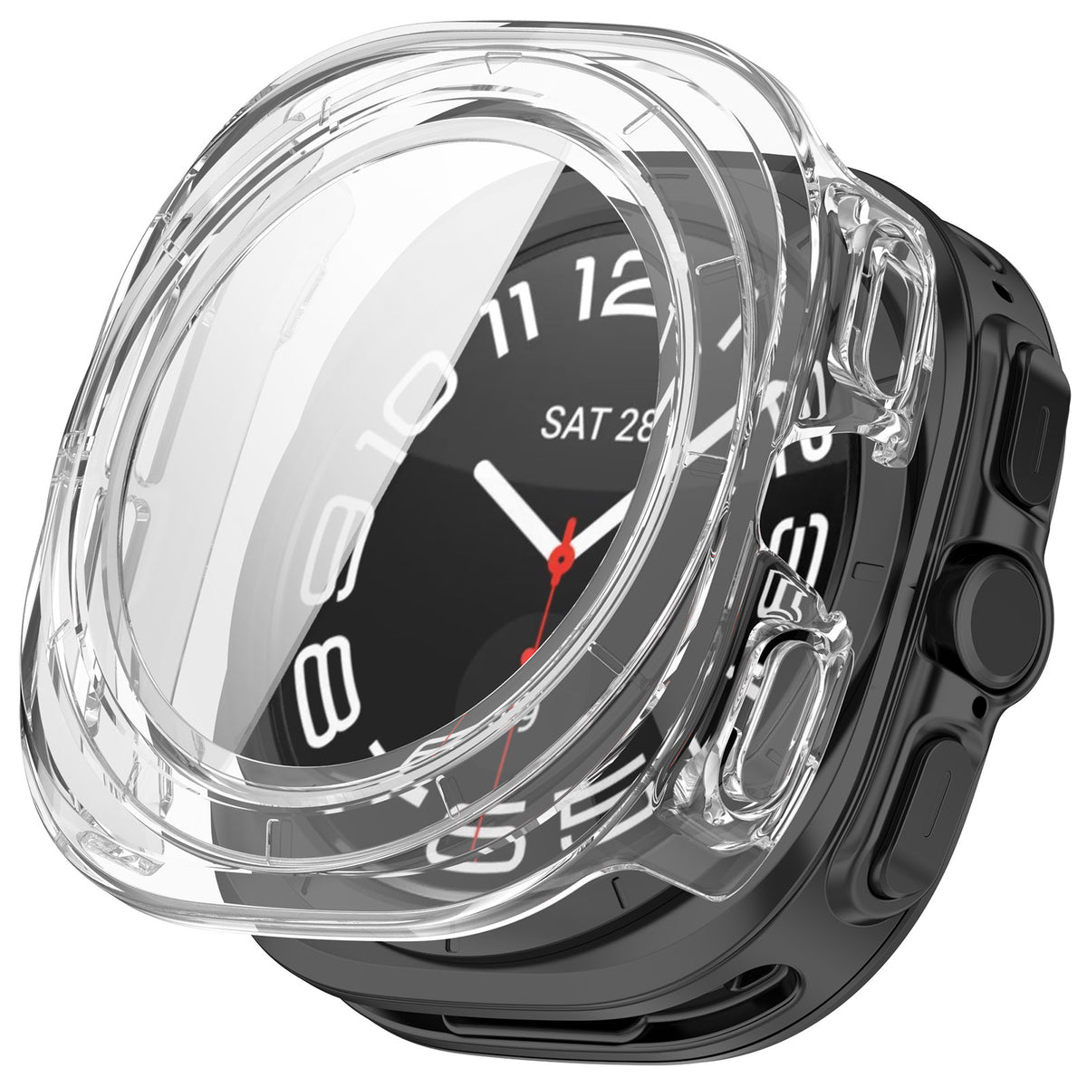 Samsung Galaxy Watch Ultra 2 PC Case with Glass (Transparent)
