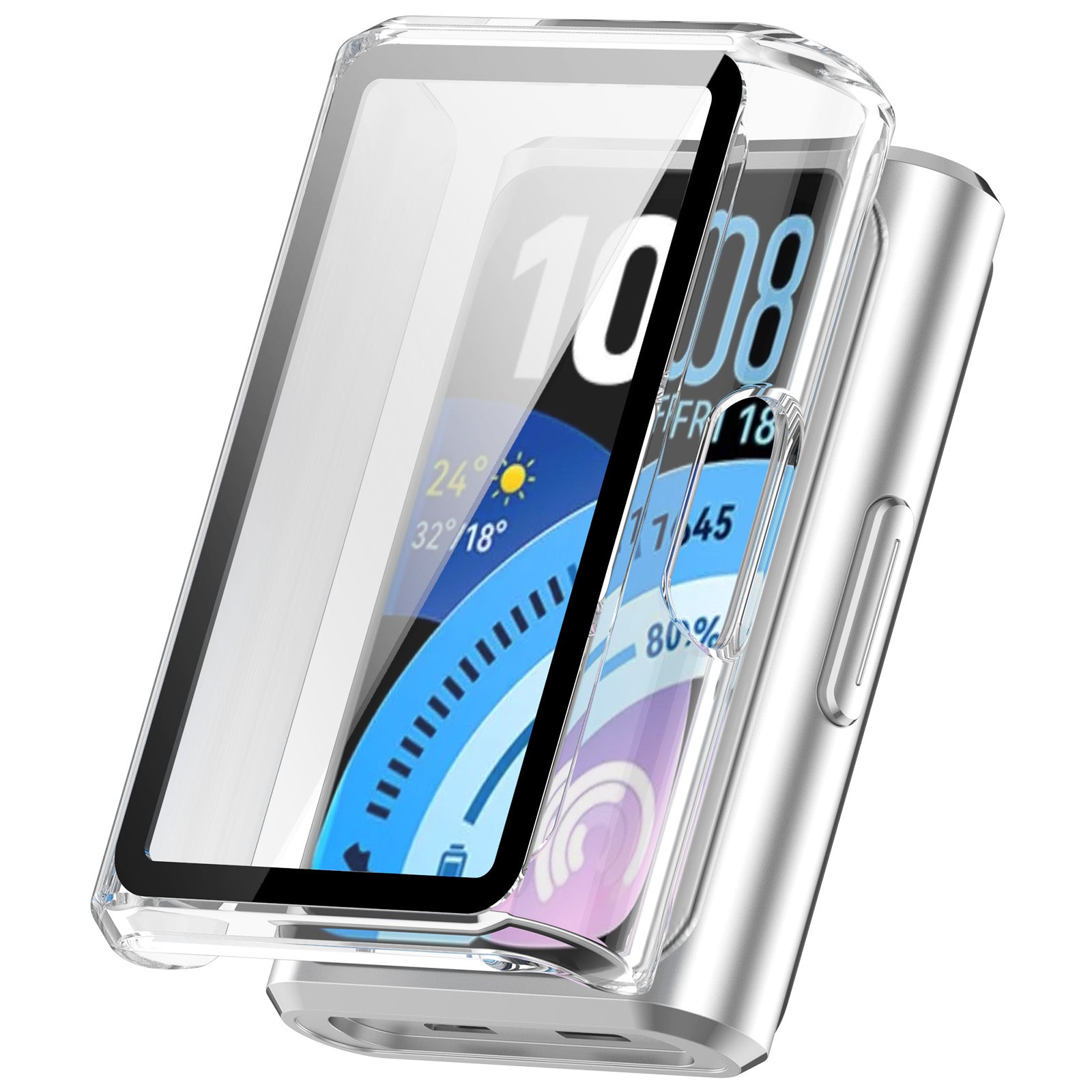 Coque Pro PC en verre Pro Huawei Band 11 (transparent)