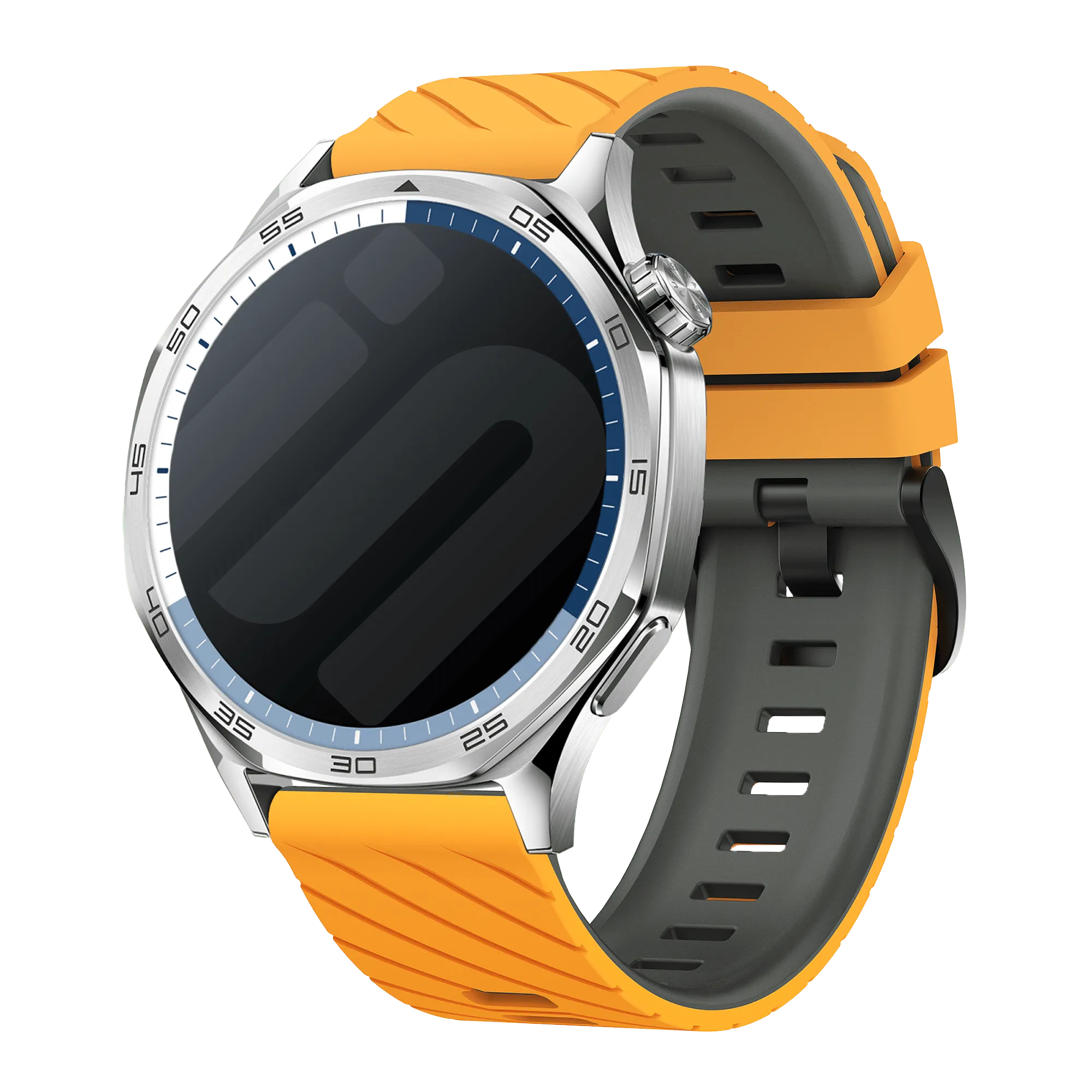 Bracelet sport tissé Huawei Watch 5 - 46mm (jaune foncé/gris)