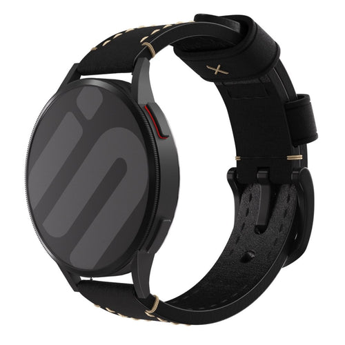 Bracelet cuir genuina Huawei Watch GT 4 - 41mm (noir)