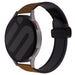 Bracelet cuir avec boucle Amazfit Balance 2 (marron foncé)