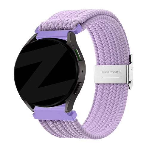 Bandz Garmin Venu SQ Woven Nylon Strap (Light Purple)