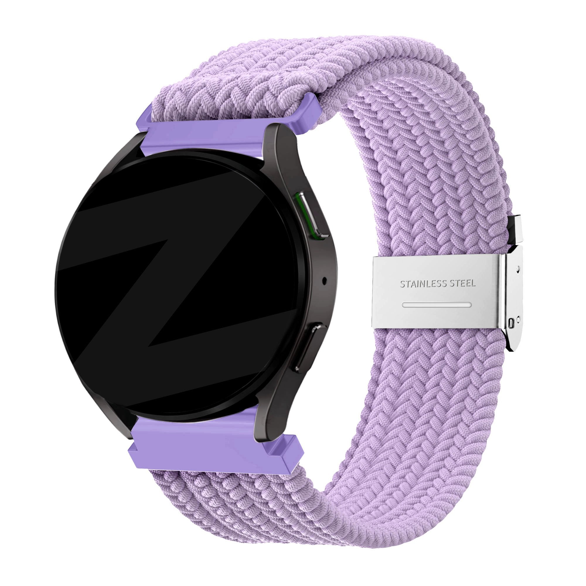 Bandz Garmin Vivomove Sport Woven Nylon Strap (Light Purple)