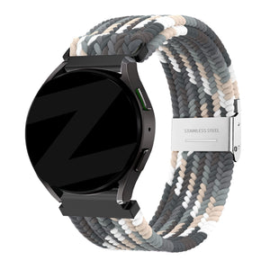 Bandz Bracelet nylon tressé Garmin Vivoactive 3 (mandala noir)