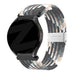 Bandz Bracelet nylon tressé Garmin Vivoactive 3 (mandala noir)