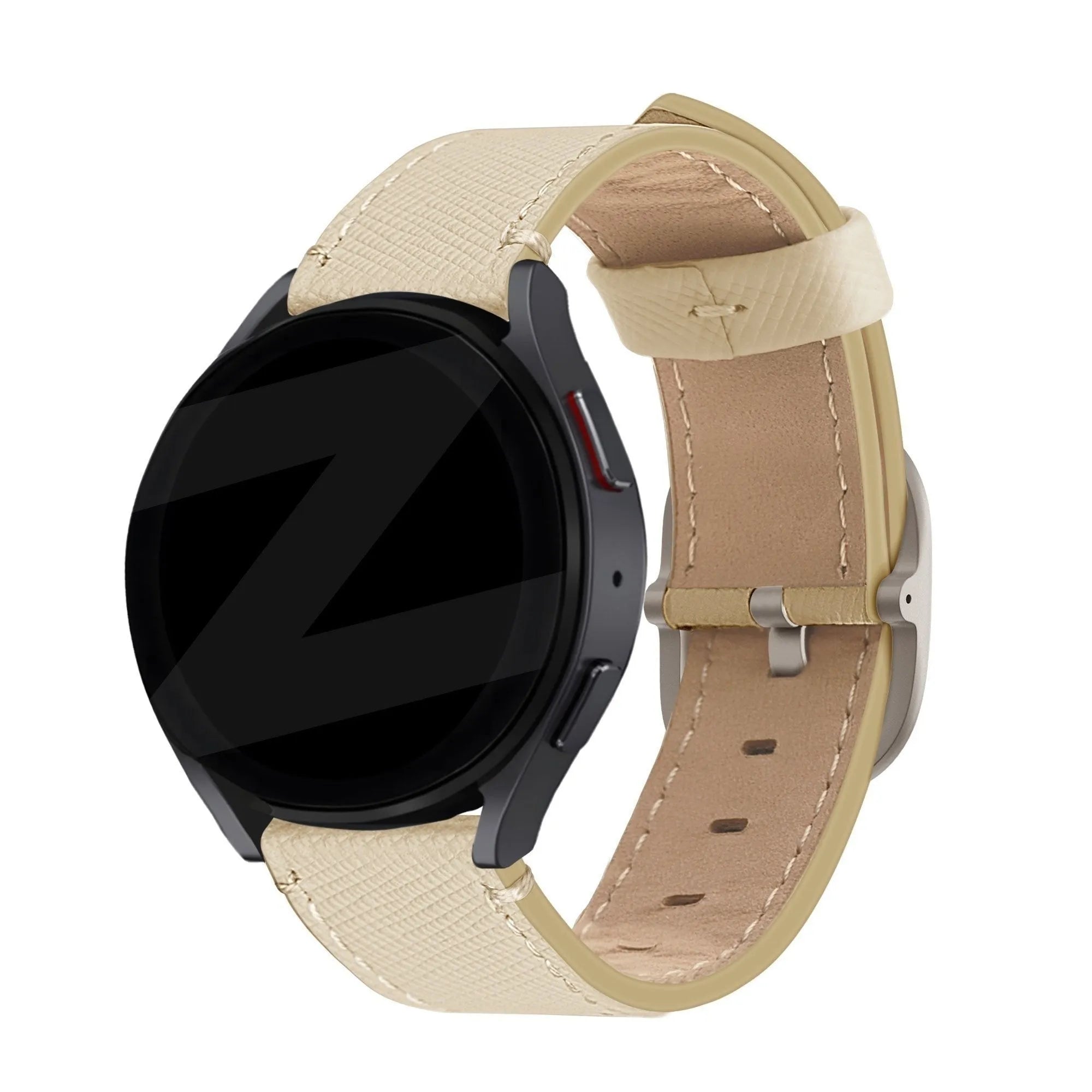 Bandz Bracelet cuir 'Deluxe' Oppo Watch X2 (kaki)