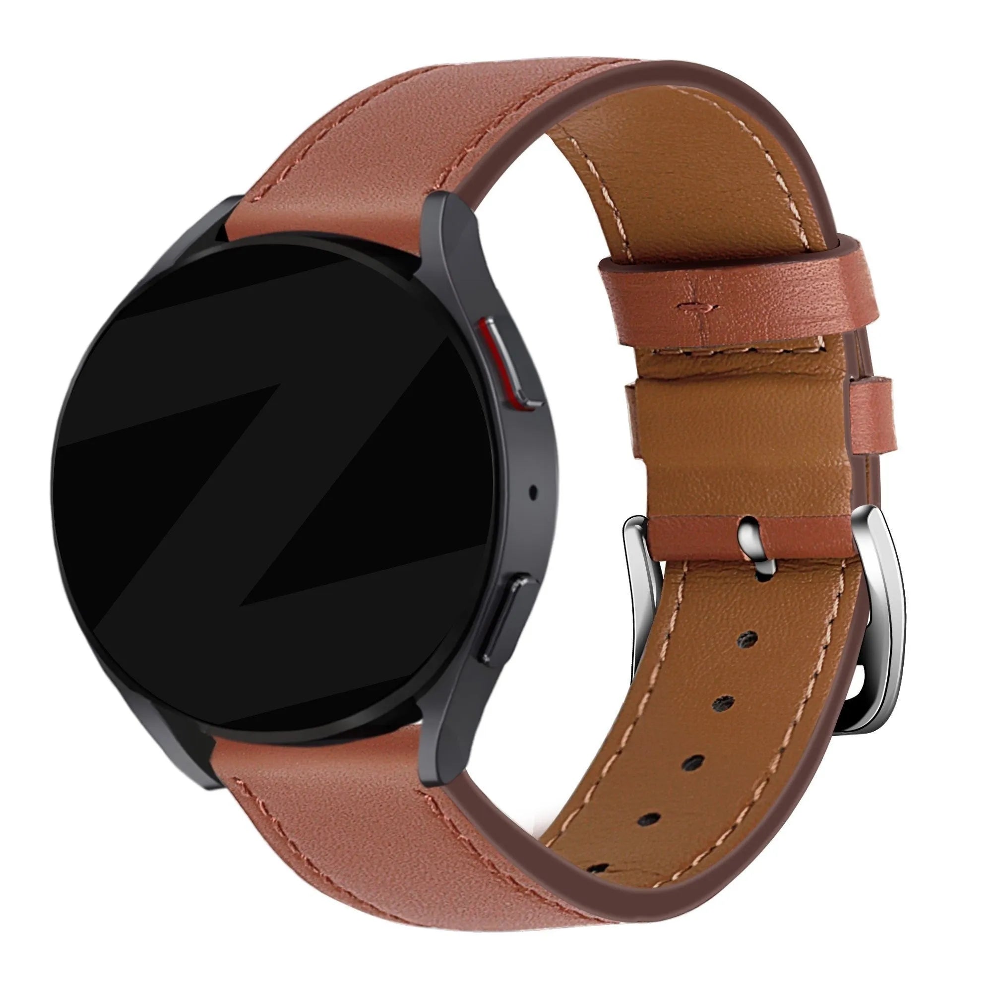Bandz Oppo Watch X2 Leather Strap 'Deluxe' (Brown)