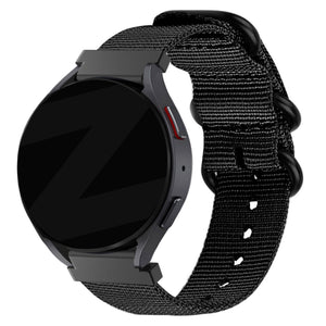 Bandz Bracelet nylon avec boucle Huawei Watch GT 5 46mm (noir)