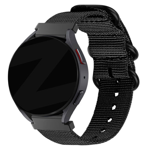Bandz Bracelet nylon avec boucle Huawei Watch GT 5 46mm (noir)