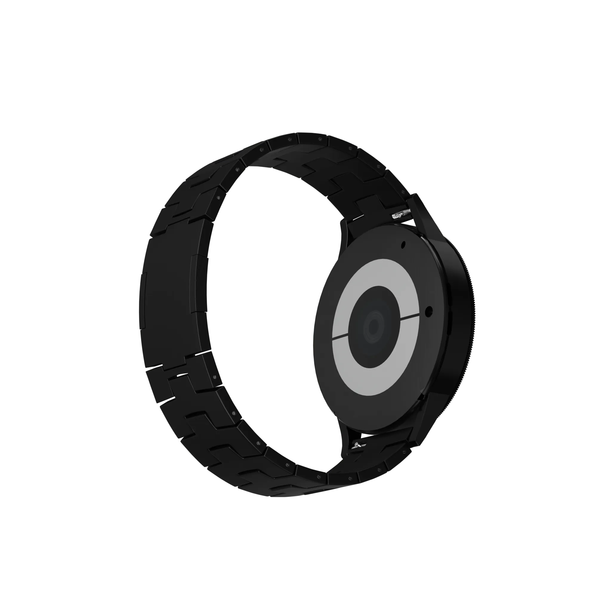 Bracelet titane grain (fermoir plat) Huawei Watch Ultimate (noir)