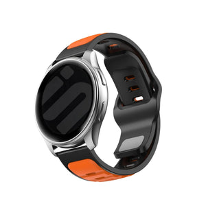 Bracelet silicone Duo 'Outdoor Amazfit Balance 2 (orange/noir)