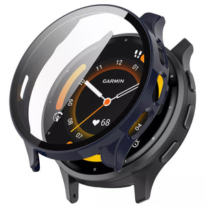 Coque rigide avec verre Garmin Venu 3 (bleu foncé)