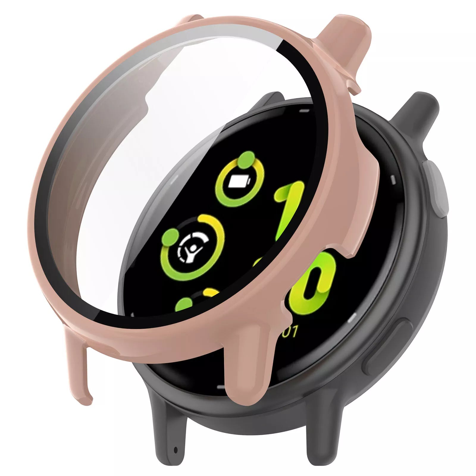 Coque rigide avec verre Garmin Vivoactive 5 (rose)