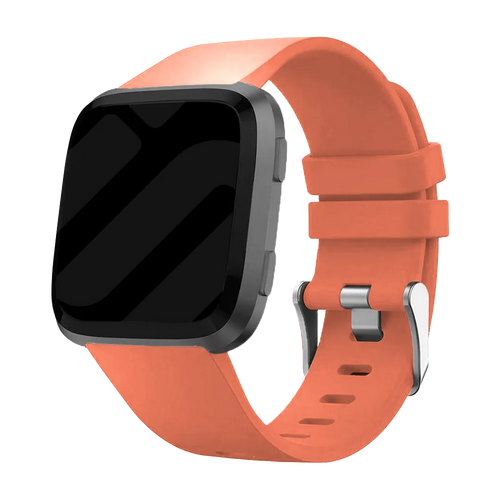 Silicone Strap, on a watch, 3/4 front view