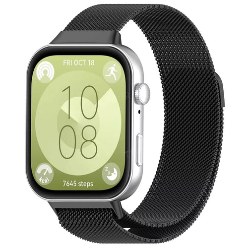 Bracelet milanais Huawei Watch Fit 4 Pro (noir)
