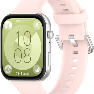 Bracelet silicone Huawei Watch Fit 4 Pro (rose clair)