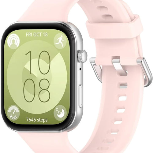 Bracelet silicone Huawei Watch Fit 4 Pro (rose clair)