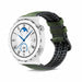 Bracelet silicone/cuir Huawei Watch GT 3 Pro 43mm (vert)