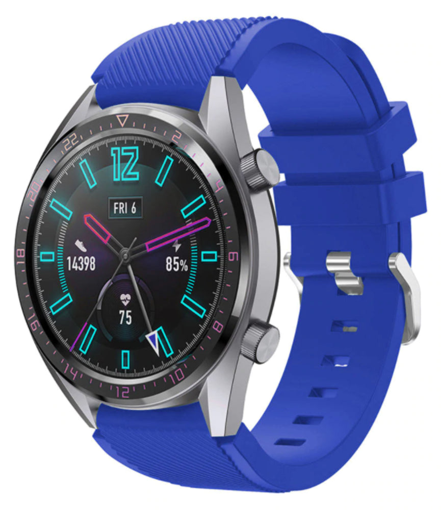 Bracelet silicone Huawei Watch GT 2 (bleu)