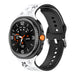 Samsung Galaxy Watch 9 - 40mm Flower Silicone Strap (Black/White)