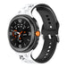 Bracelet silicone à fleurs Samsung Galaxy Watch 9 - 44mm (noir/blanc)