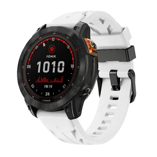 Bracelet silicone race Garmin Forerunner 970 (blanc)