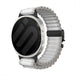 Bracelet nylon Outdoor avec boucle en P Samsung Galaxy Watch 8 Classic (blanc avec noir)