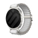 Samsung Galaxy Watch 9 - 44mm Outdoor Nylon Strap with P-Buckle (White with Silver)