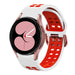 Bracelet sport carré Samsung Galaxy Watch 4 40mm (blanc/rouge)