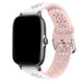 Bracelet silicone avec motif Amazfit GTS 2 (blanc/rose)