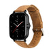 Bracelet cuir Amazfit GTS 2  (brun)