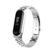 Bracelet acier Xiaomi Mi Band 3/4 (argent)