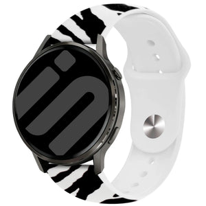 Bracelet silicone imprimé Garmin Forerunner 55 (motif zèbre)
