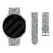Bracelet cuir á paillettes Samsung Galaxy Watch 7 - 44mm (argent)