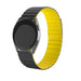 Bracelet silicone magnétique Honor Magic Watch 2 (noir/jaune)
