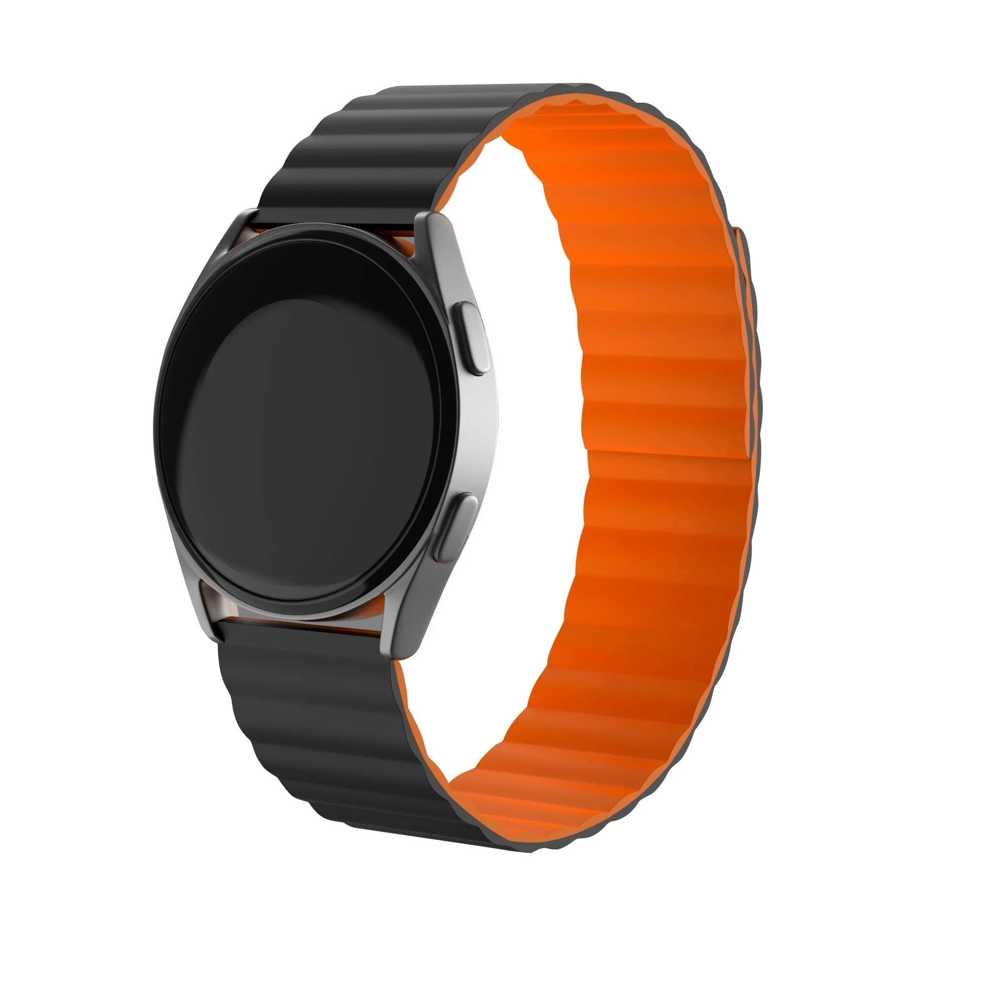 Bracelet magnétique silicone Gard Pro Health Smartwatch 2 (noir/orange)