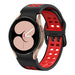 Bracelet sport carré Samsung Galaxy Watch 4 44mm (noir/rouge)