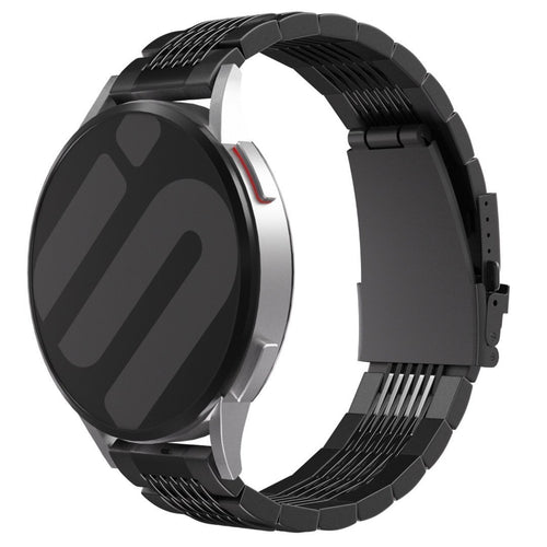 Bracelet luxe à maillons acier Huawei Watch GT 5 46mm (noir)