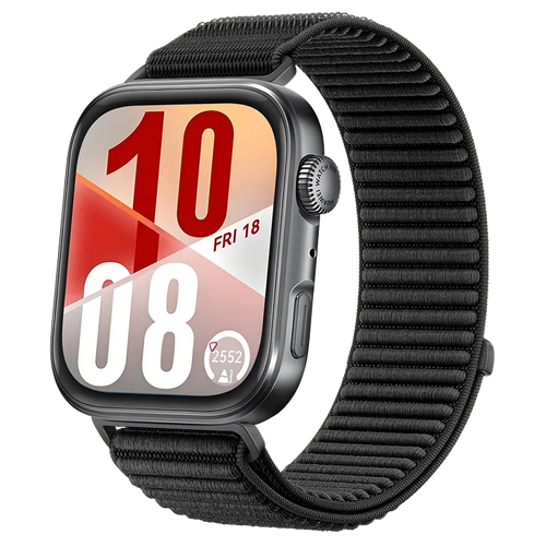 Huawei Watch Fit 4 Pro Nylon Wave Strap (Black)