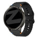 Bandz Bracelet silicone ondulé Garmin Forerunner 255 (noir)