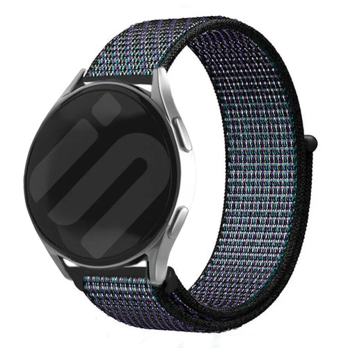 Bracelet nylon Amazfit Bip 5 (noir/bleu)