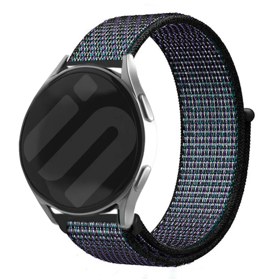 Bracelet nylon Amazfit Bip 5 (noir/bleu)