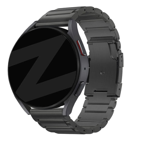 Bandz Oppo Watch X2 Titanium Link Strap (Black)