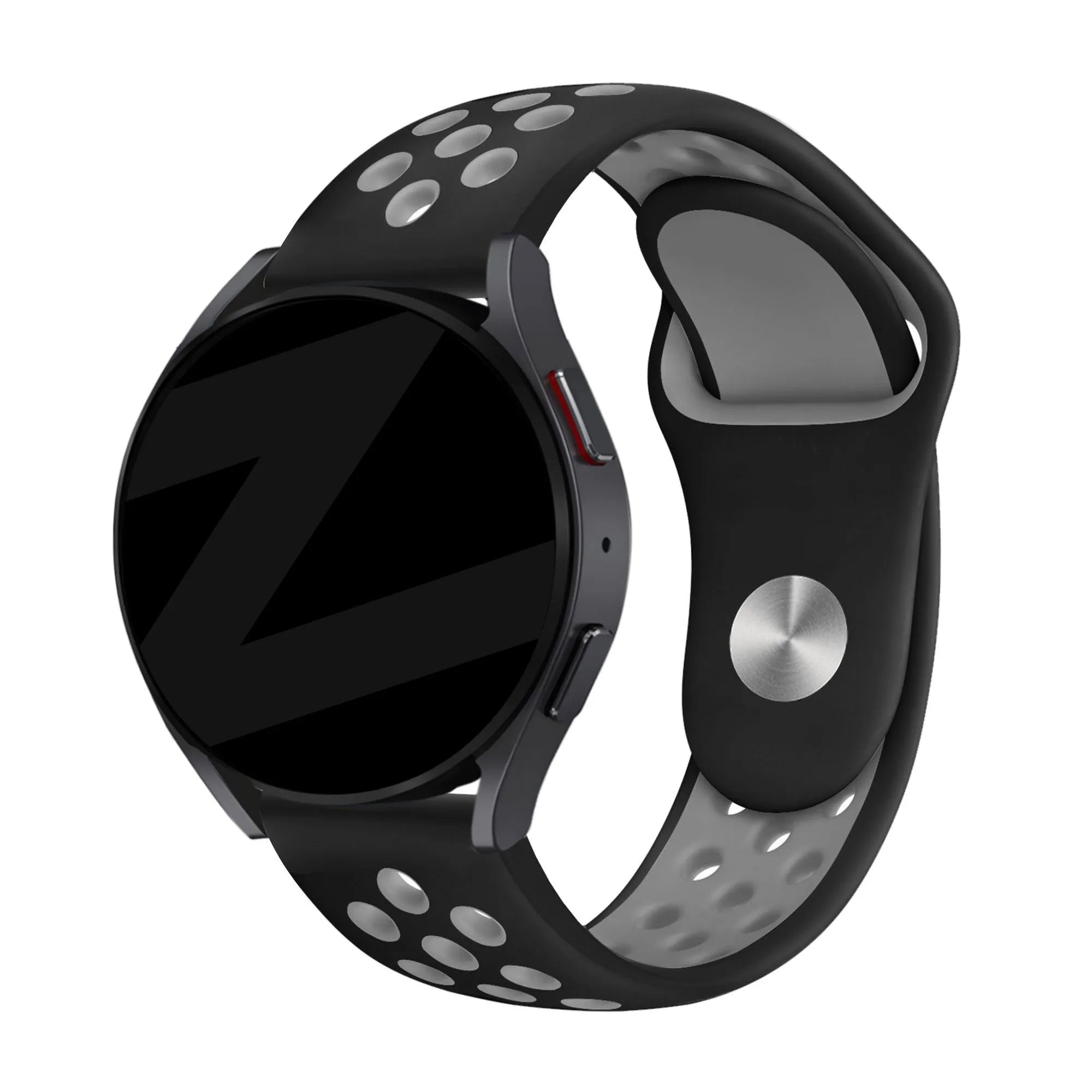 Bandz Bracelet sport 'Deluxe' Amazfit Cheetah (Pro) (noir/gris)