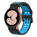 Bracelet sport carré Samsung Galaxy Watch 4 44mm (noir/bleu clair)