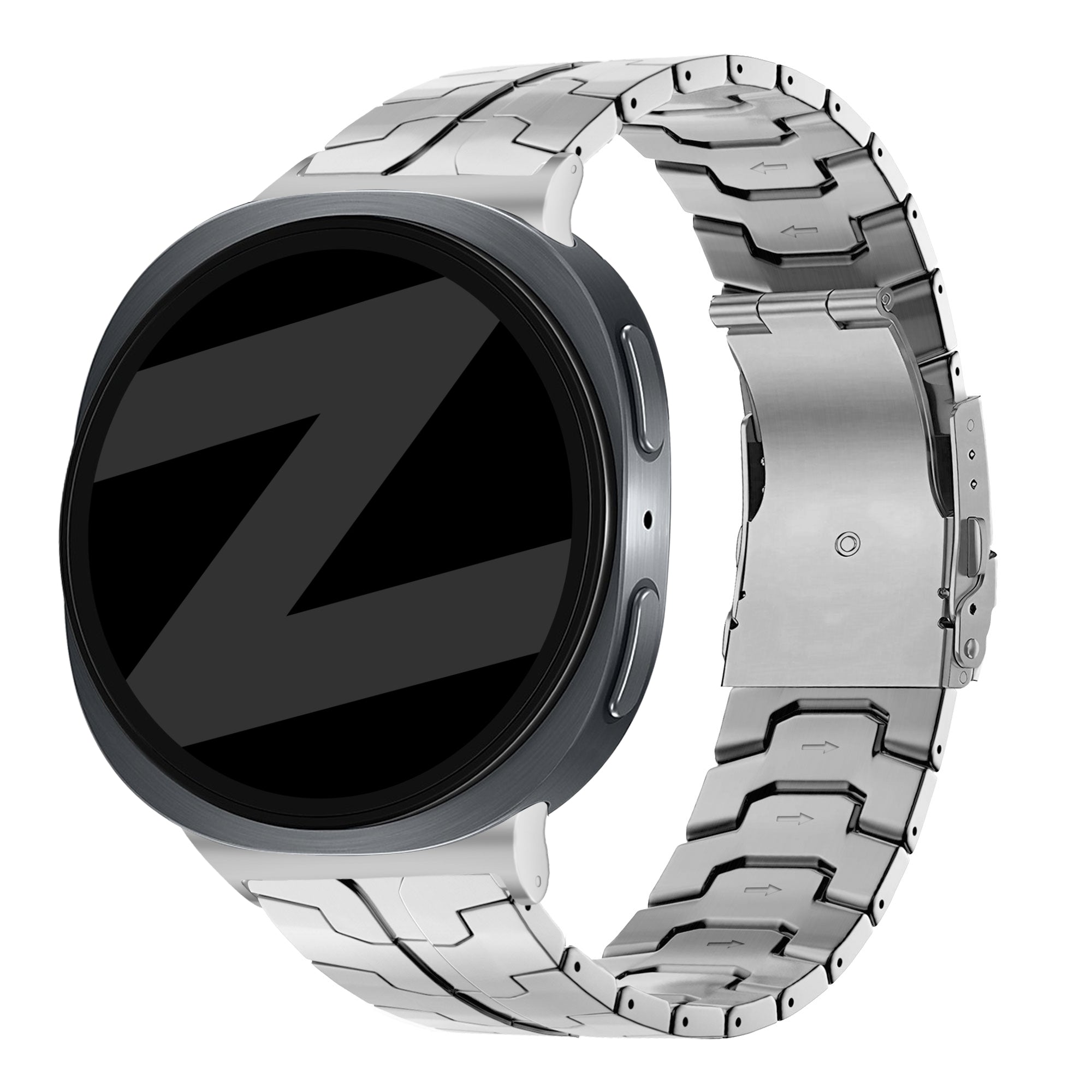 Bandz Samsung Galaxy Watch 9 - 40mm Titanium Strap 'Iron' (Silver)