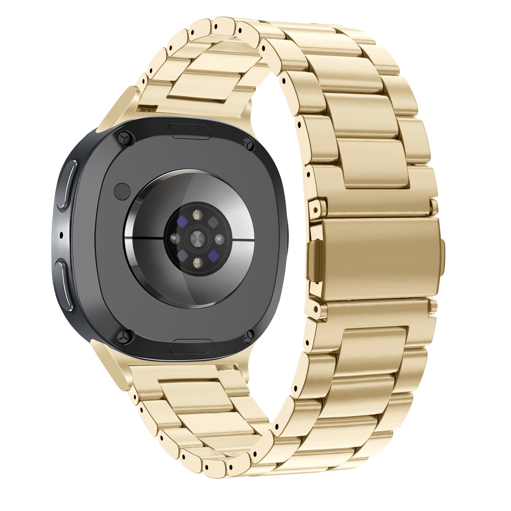 Bandz Samsung Galaxy Watch 8 Classic Steel Strap 'Classic' (Retro Gold)