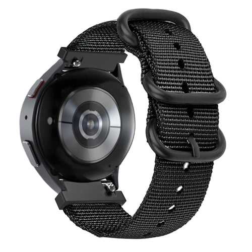 Bandz Bracelet nylon avec boucle Huawei Watch GT 5 46mm (noir)